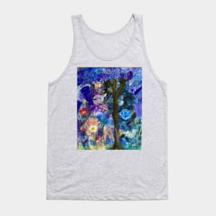 “Seul dans le jardin au clair de lune” (Alone in the Garden at moonlight) Tank Top